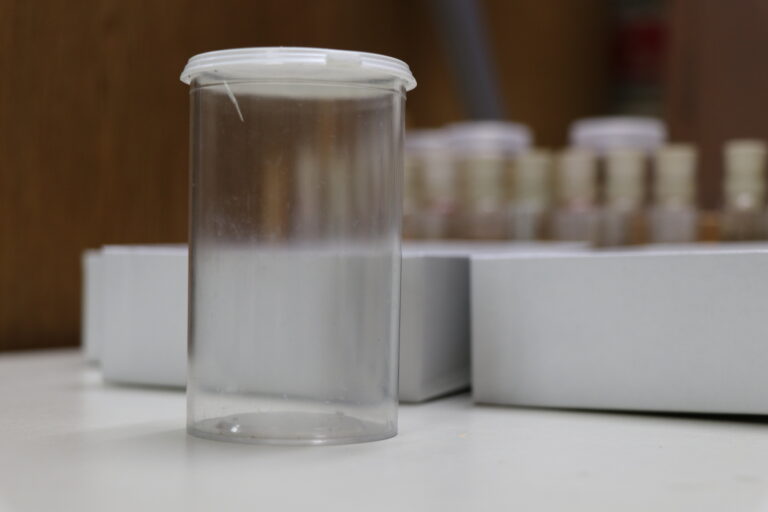 Example of a jar that can be used for insect preservation.